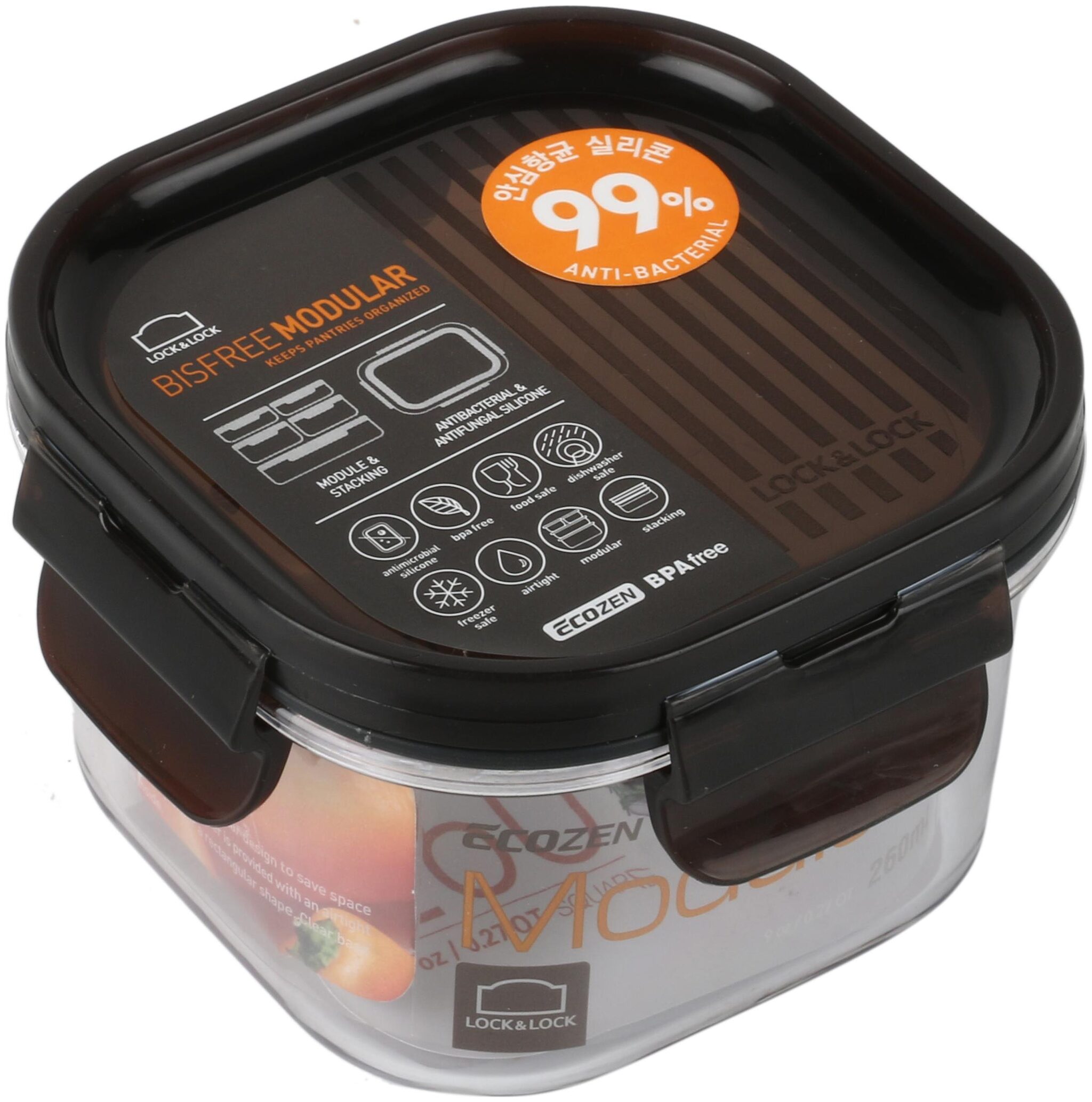 

Lock Lock 260 ml Transparent Plastic Container Set - Set of 1