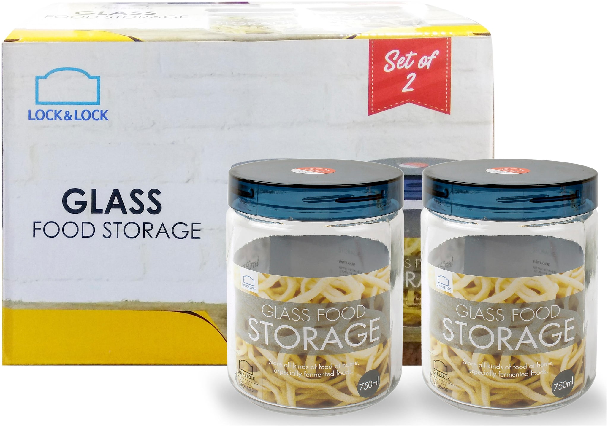

Lock Lock Glass Canister 750ml (2 Pc)