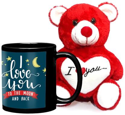 LOF Birthday Gift For Wife;Gift For Husband;Love Teddy Gift Coffe Mug combo008