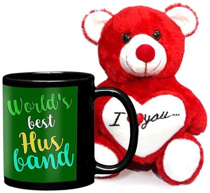LOF Birthday Gift For Wife;Gift For Husband;Love Teddy Gift Coffe Mug combo045