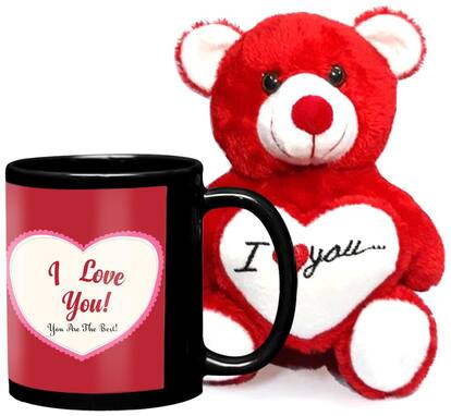 LOF Birthday Gift For Wife;Gift For Husband;Love Teddy Gift Coffe Mug combo036