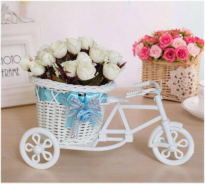LOF Exculsive Best Gift/ Surprise  For Sister On This Rakhi, Raksha Bandhan  With Artificial Cycle & Flower Burch