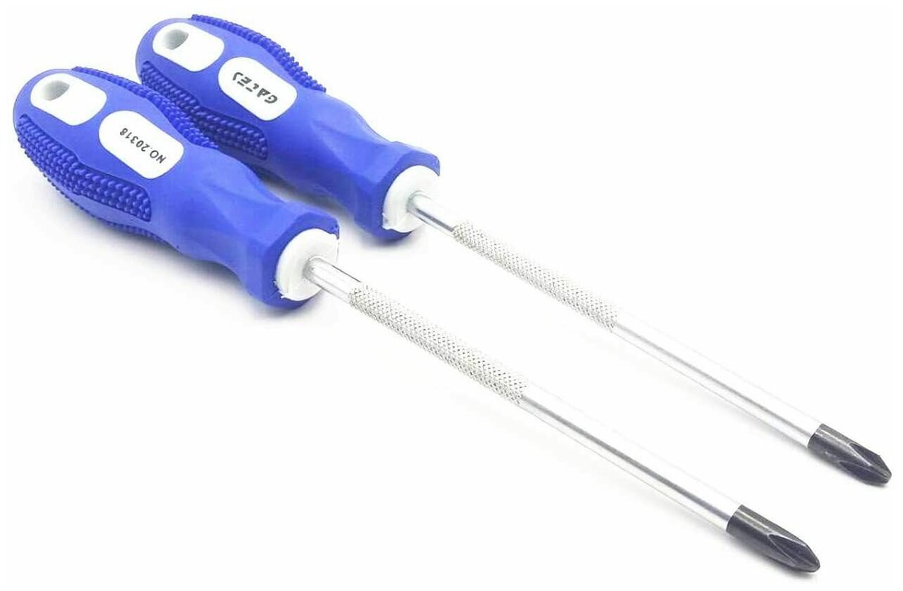 

Long Handle 6 Mm Magnetic Tip Crosshead Phillips Screwdriver 2Pcs (Ph2 X 125Mm)