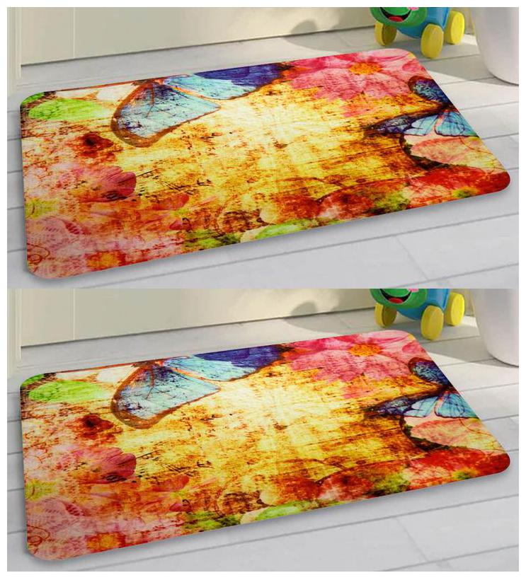 

Loomantha Anti-Skid Velvet Door Mats Pack Of 2