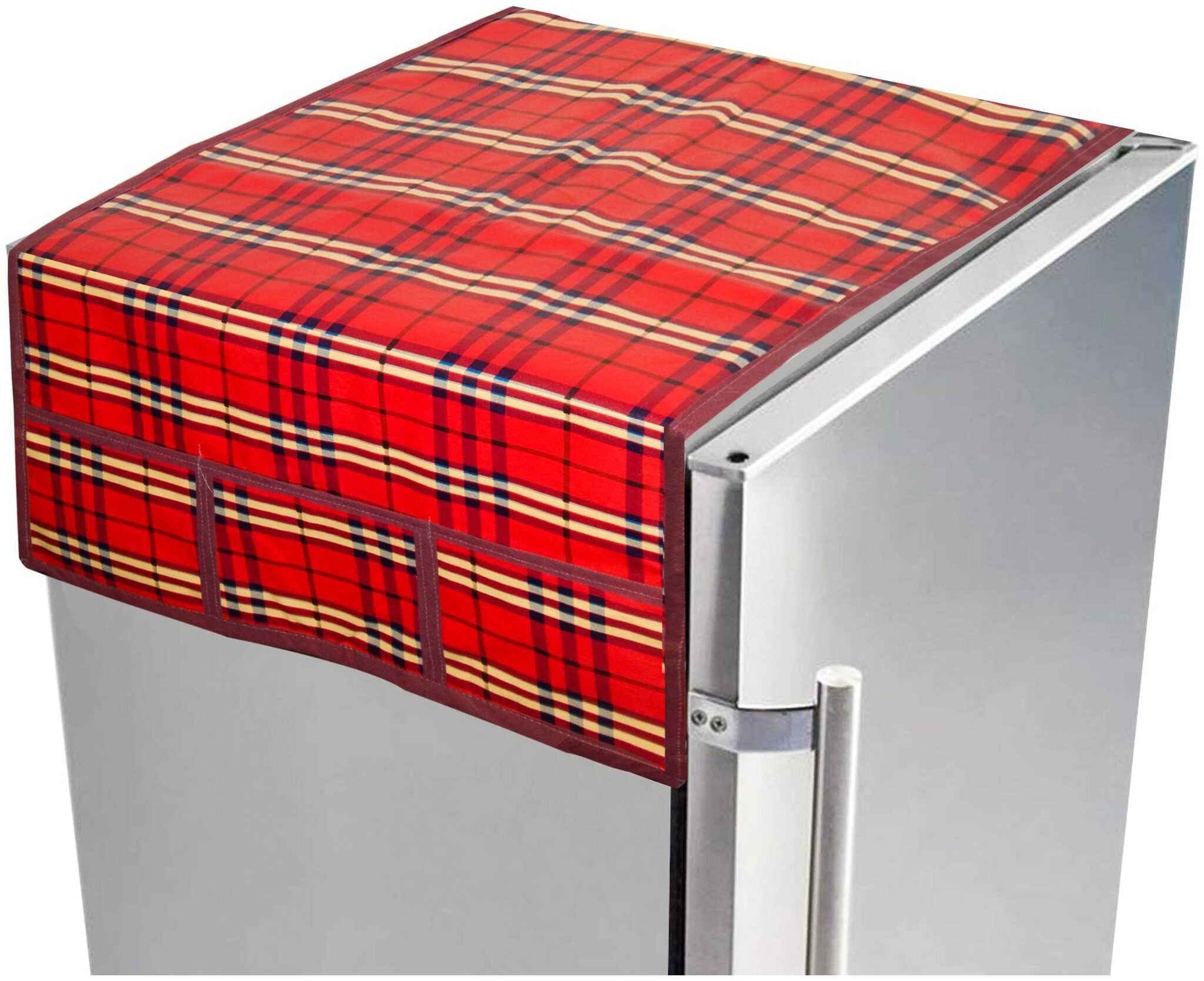 

LooMantha Non-Woven Fridge Refrigerator Top Cover With 6 Pocket