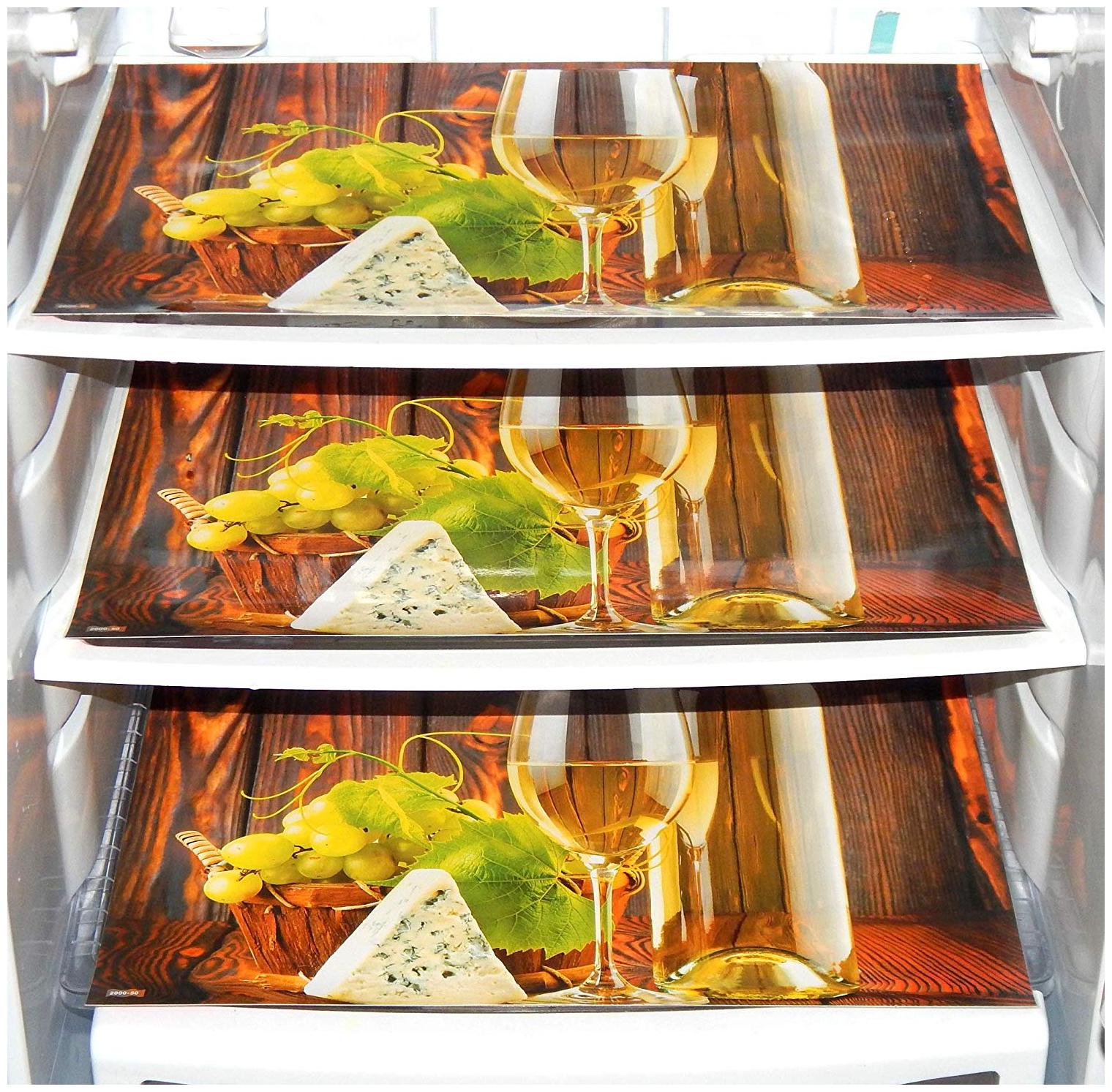 

LooMantha Pack Of 3 Blooming Refrigerator Fridge Drawer Mats