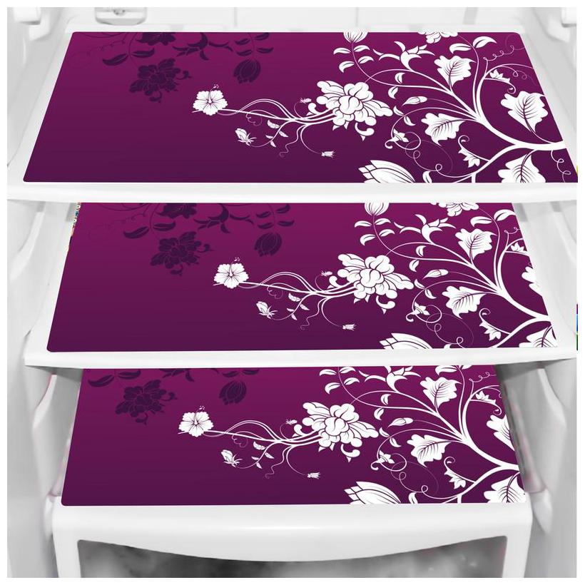 

LooMantha Pack Of 3 Refrigerator Fridge Drawer Mats L-2 Design