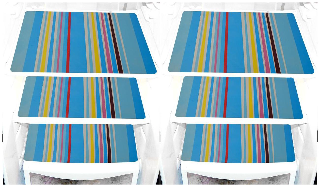 

LooMantha Pack Of 6 Blue Lining Refrigerator Fridge Drawer Mats