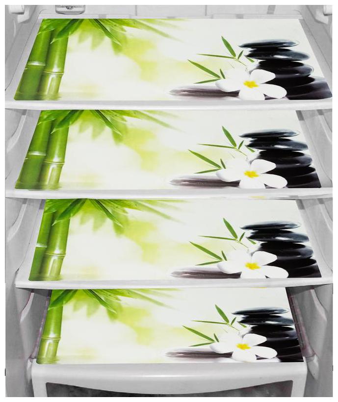 

LooMantha Pack Of 4 Refrigerator Fridge Drawer Mats L-8 Design