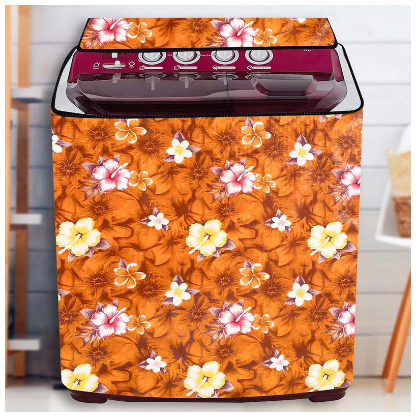 

LooMantha Pack of 1 Waterproof Non-Woven Semi-Automatic Washing Machine Cover