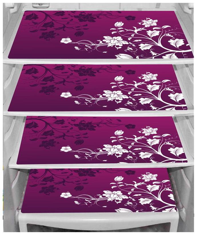 

LooMantha Pack Of 4 Refrigerator Fridge Drawer Mats L-2 Design