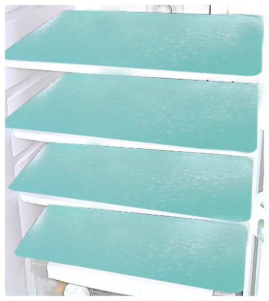 

LooMantha Pack Of 4 Green crystal Refrigerator Fridge Drawer Mats