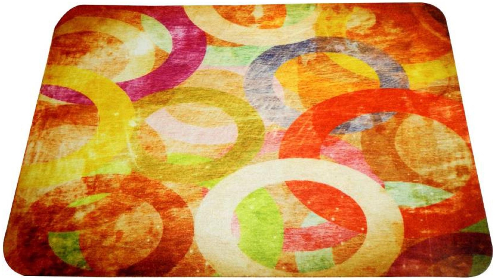 

LooMantha Pack of 1 Anti-skid Velvet Door Mat(Multicolor Medium)