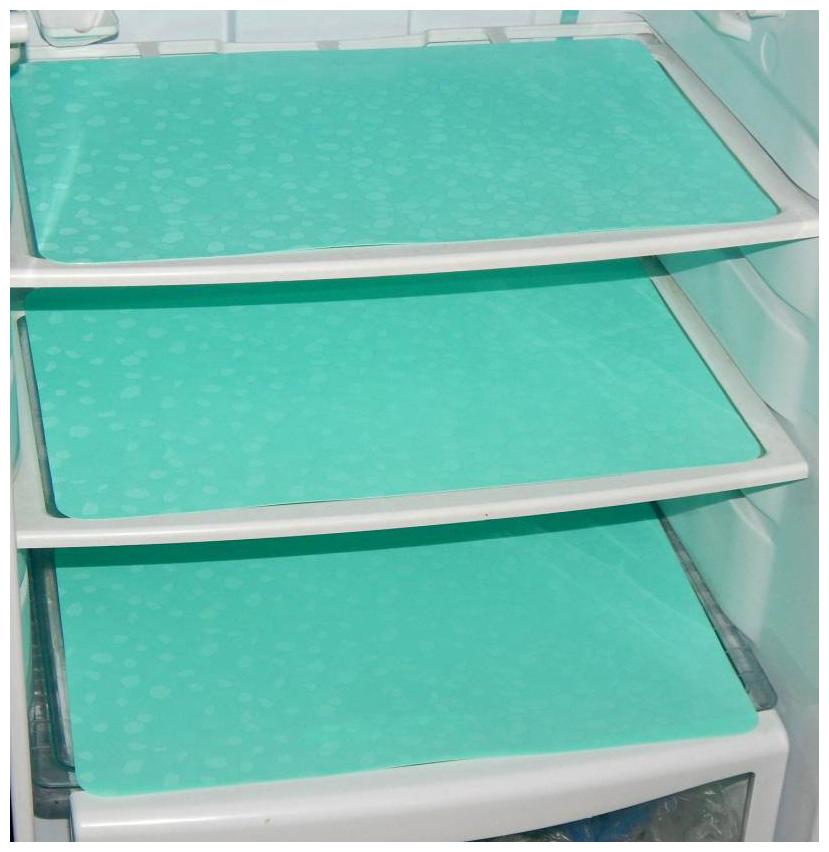 

LooMantha Pack Of 3 Green crystal Refrigerator Fridge Drawer Mats