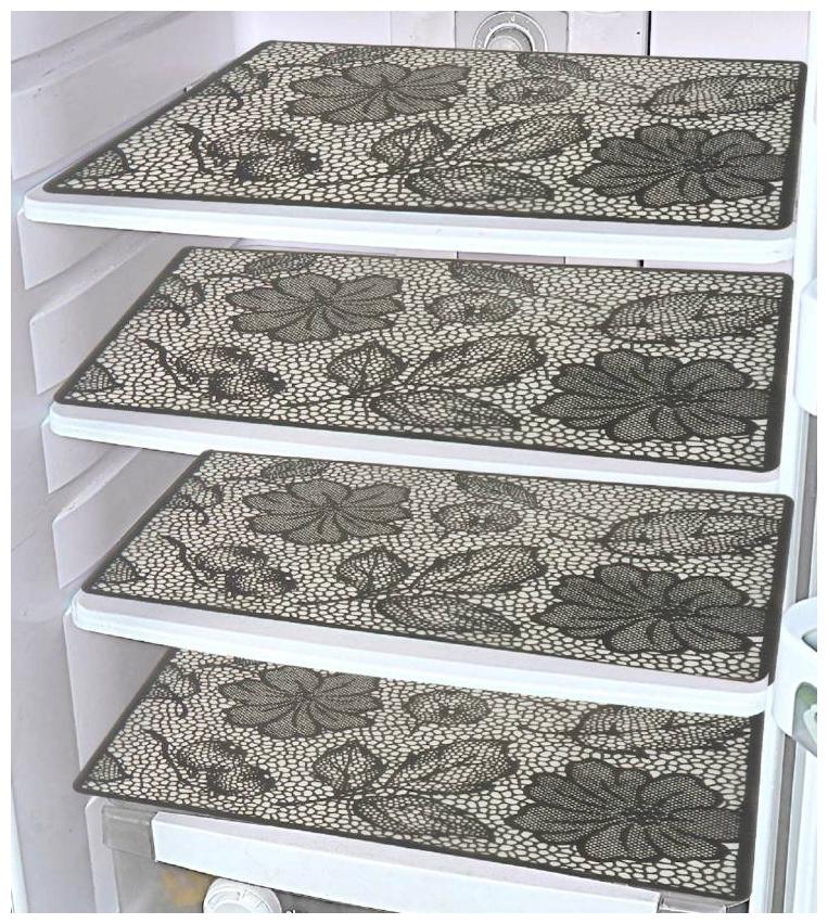 

LooMantha Pack Of 4 Classic Refrigerator Fridge Drawer Mats