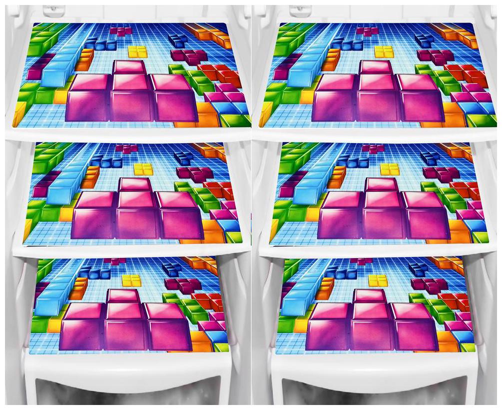 

LooMantha Pack Of 6 Refrigerator Fridge Drawer Mats L-1 Design