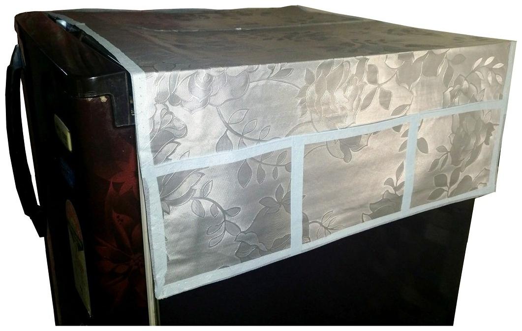 

Loomantha Pvc Fridge Refrigerator Top Cover With 6 Pocket
