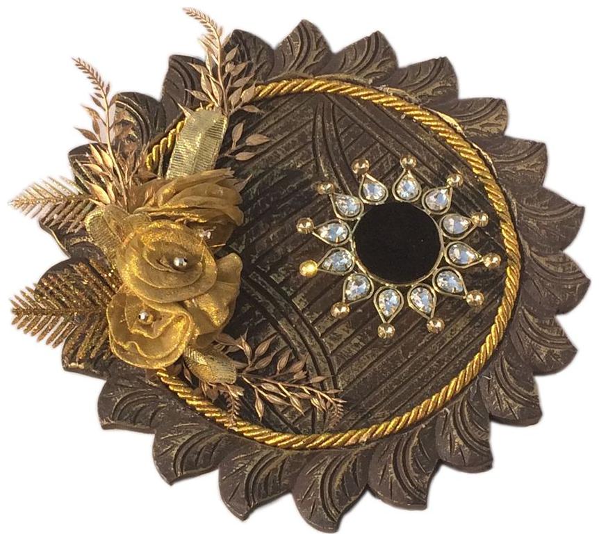 

Loops n knots Brown Wedding Engagement Ring Platter With Single Ring Holder (rp123)