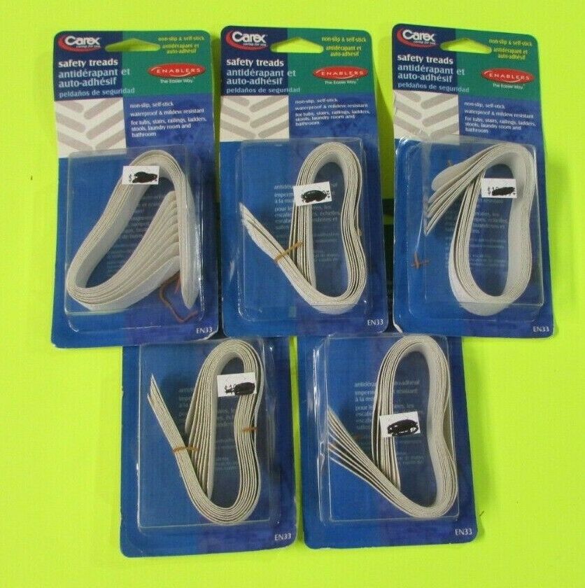 

Lot Of 5 8 Count Packs Carex Health Brands Safety Treads EN33 Self-Stick Bathtub