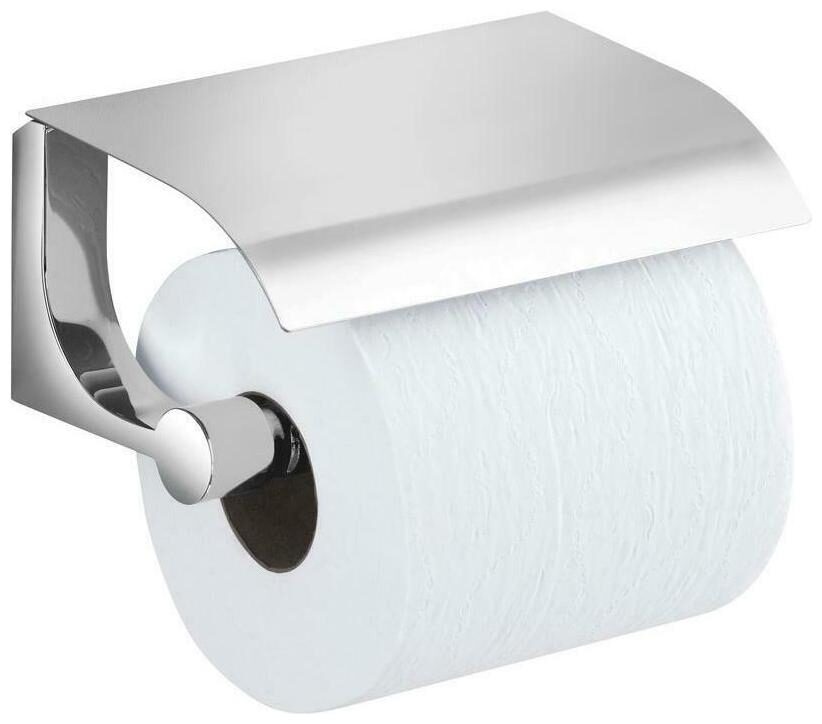 

Loure Covered Double Post Toilet Paper Holder In Polished Chrome
