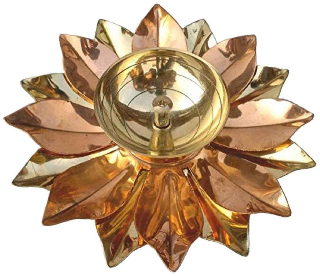

Lovato Brass Decorative Akhand Diya For Temple Home Temple