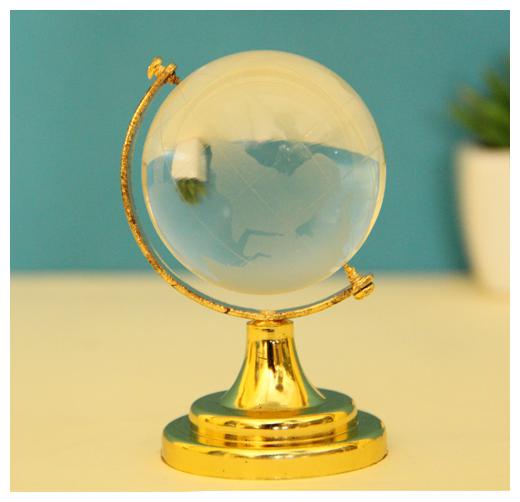 

Lovato Crystal Globe Showpiece - 9 cm (Crystal White)