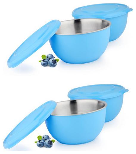 

Lovato Micro Stainless Steel Bowl Set (Multicolor Pack of 4) 17cm