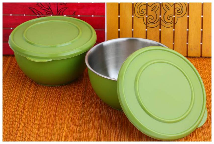 

Lovato Micro Stainless Steel Bowl Set (Multicolor Pack of 2) 15cm