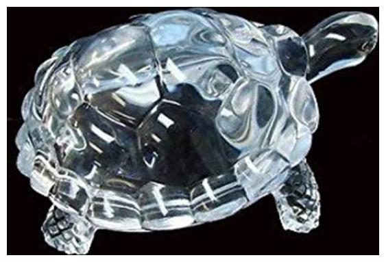

Lovato Vastu and in Feng Shui Shine Crystal Kachua Showpiece - 5 cm (Crystal White)