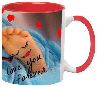 Love and Friendship Ceramic Coffee Black Mug by Ashvah-Mug-1798-Red