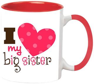 Love My Big Sister Ceramic Coffee Mug by Ashvah-MUG1452