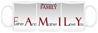 love My Family Ceramic Coffee Mug by AshvahTM - MUG1608