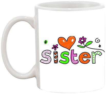 Love Sister Ceramic Coffee Mug by AshvahTM-MUG1456
