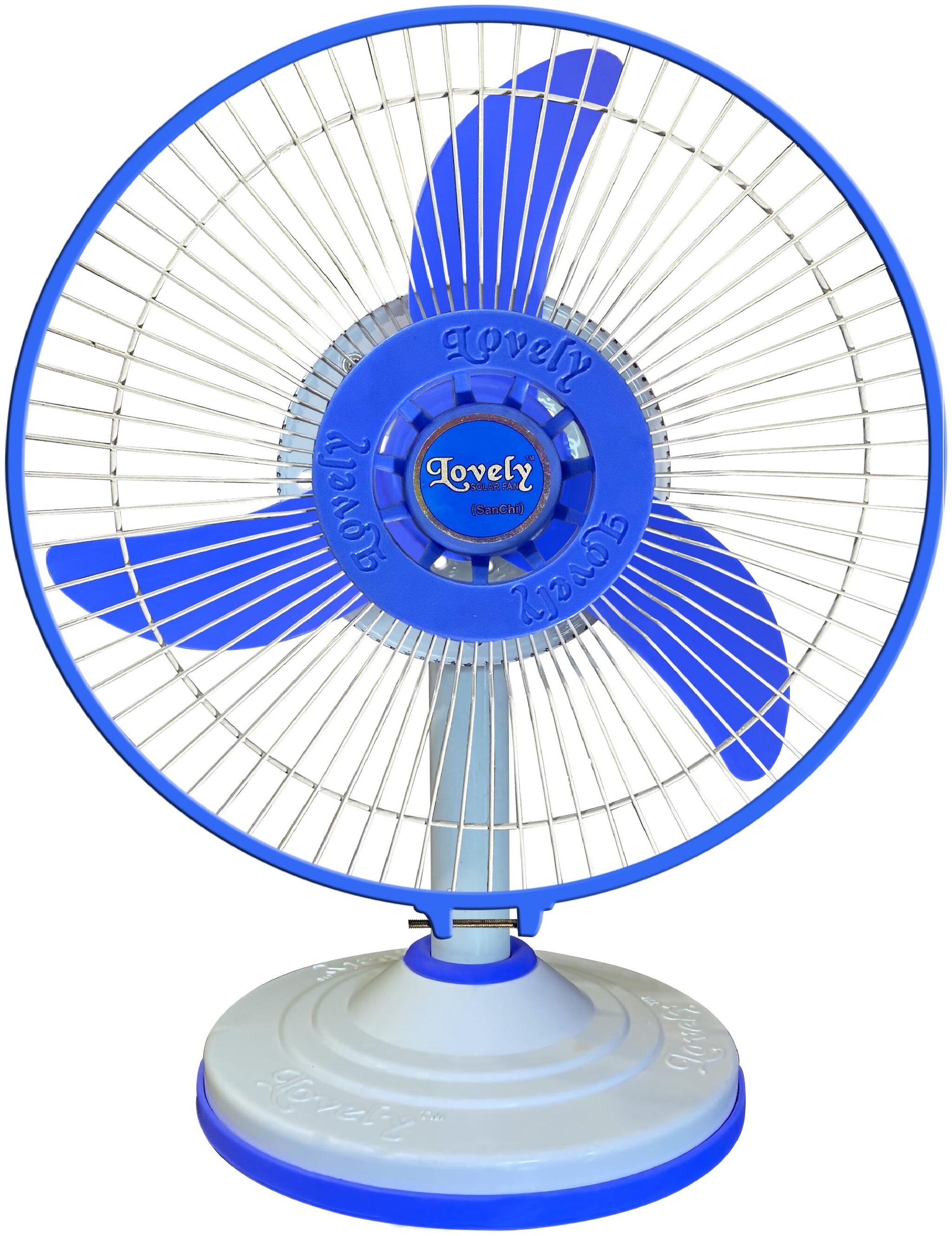 Buy Lovely Solar Fan DC 12V 24Watt SanChi 304 mm Table Fan (2 Speed