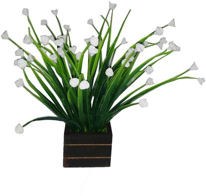 Loxiaa Artificial flower with wooden pot home decorative flower