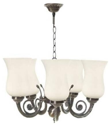 

Luck n Tuk Flush Mounted 1 chandelier with all fitting and fixtures Glass Set of 1