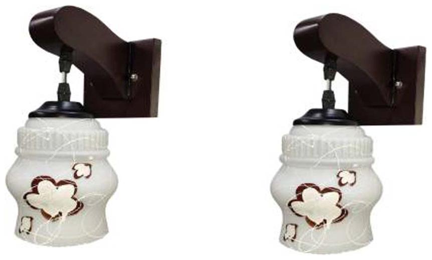 

Luck n Tuk Glass Wallchiere Lamp -Set of 2