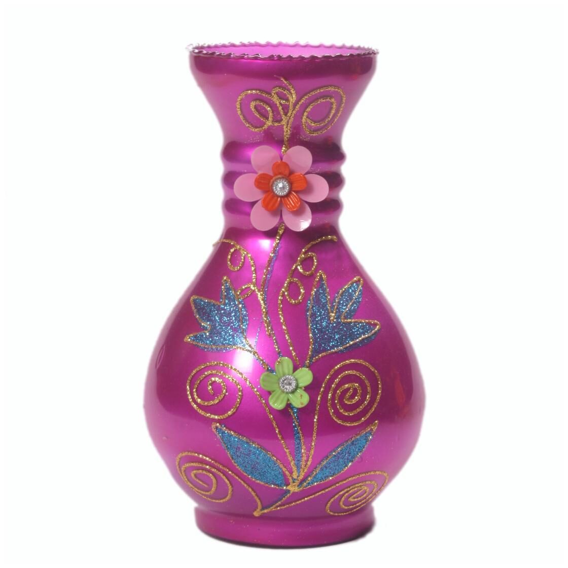 

Luck N Tuk Hand Decorative Glass Flower Pot