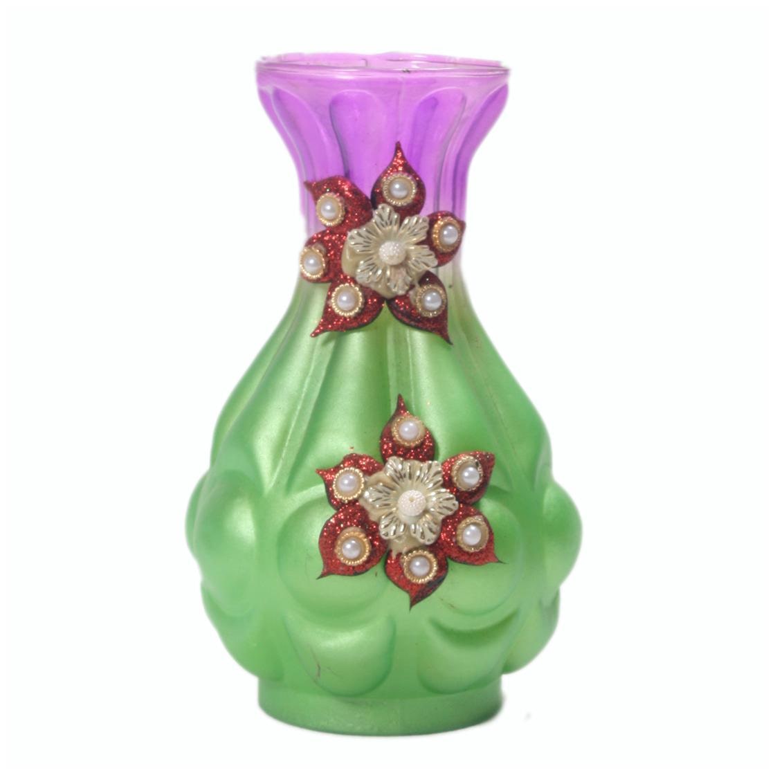

Luck N Tuk Hand Decorative Glass Flower Pot