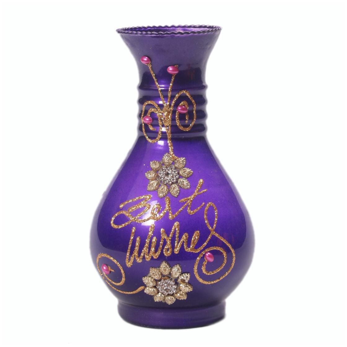 

Luck N Tuk Hand Decorative Glass Flower Pot
