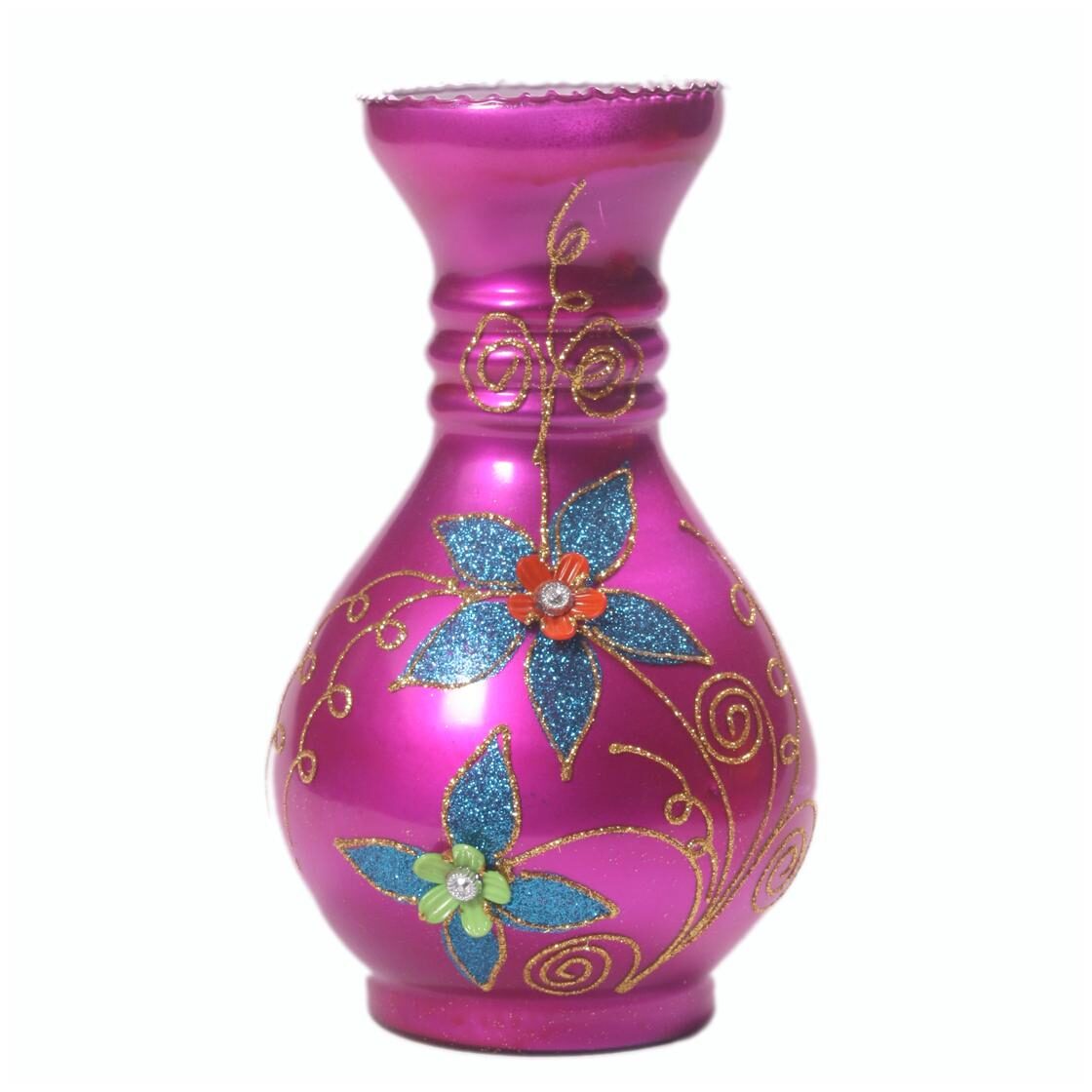 

Luck N Tuk Hand Decorative Glass Flower Pot