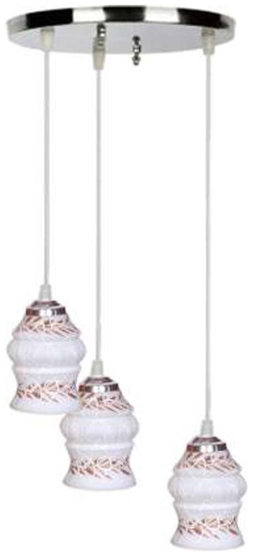 

Luck N Tuk New Decoartive Glass Pendant Lamp And Light- Set of 1