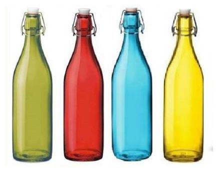 

Luck n Tuk Glass Multi Water Bottle ( 1000 ml Set of 4 )