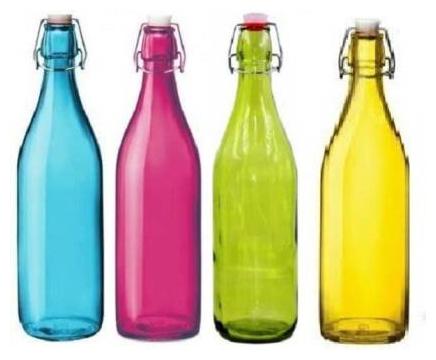 

Luck n Tuk Glass Multi Water Bottle ( 1000 ml Set of 4 )
