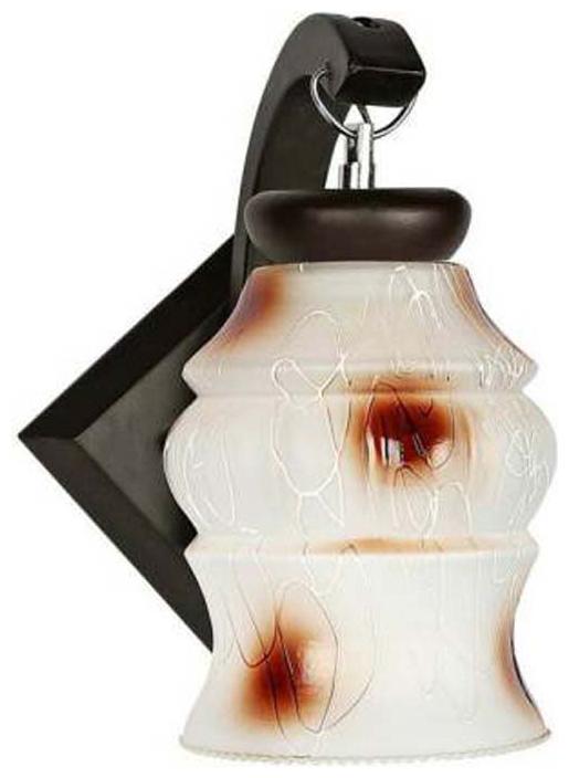 

Luck N Tuk Wall Lamp Glass Brown White Set Of 2