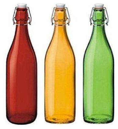 

Luck n Tuk Glass Multi Water Bottle ( 1000 ml Set of 3 )