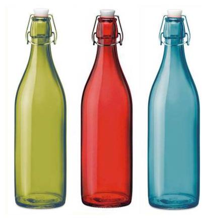 

Luck n Tuk Glass Multi Water Bottle ( 1000 ml Set of 3 )