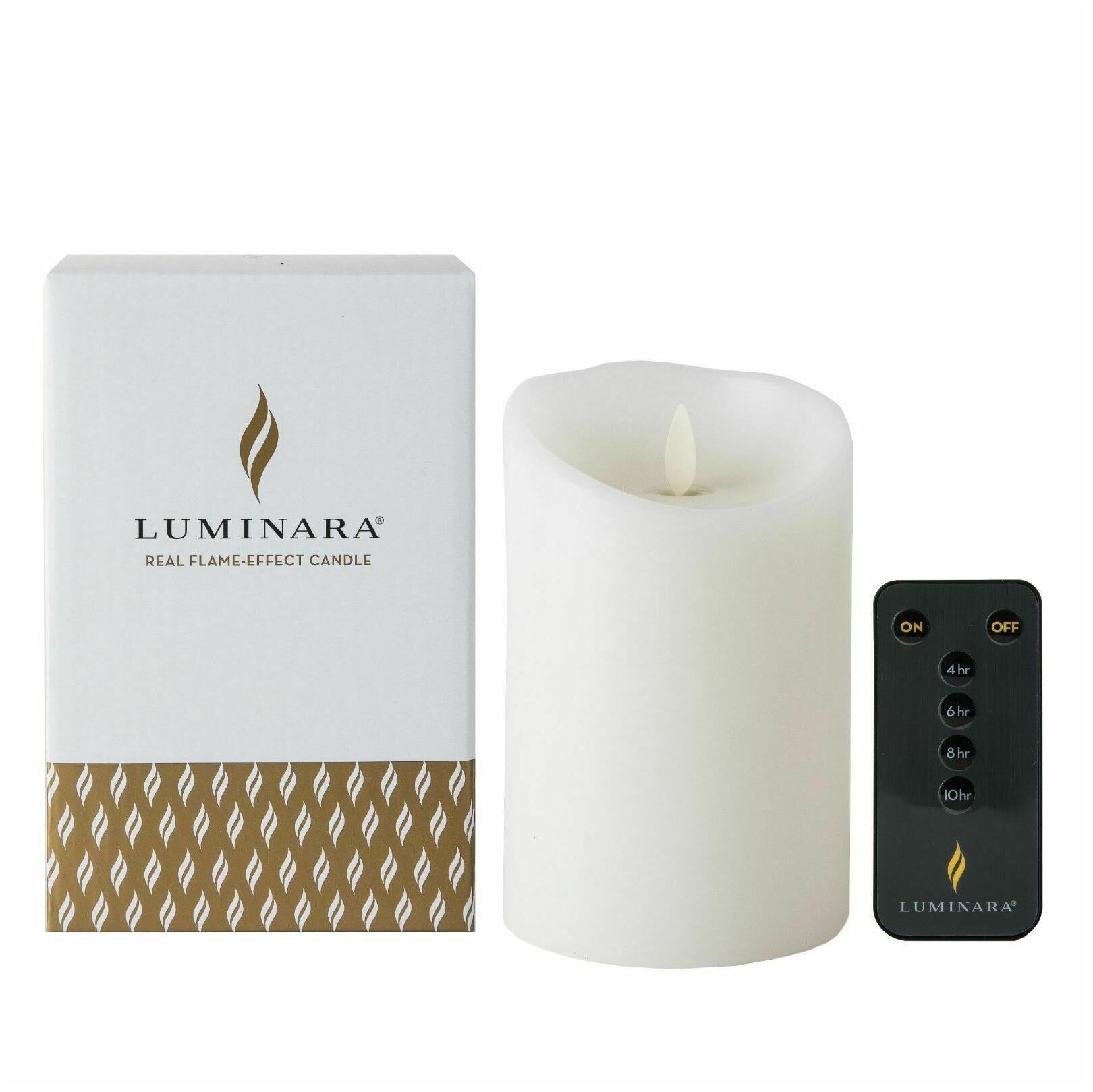 

Luminara 3 x 4 Classic Flameless Candle - White Remote