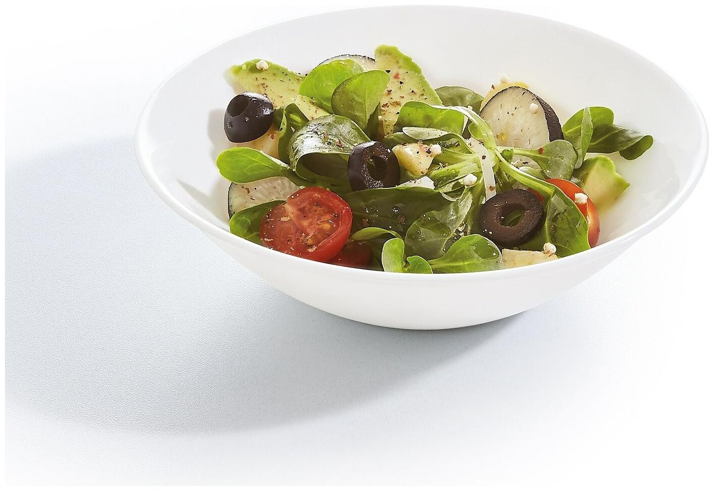 

Luminarc Everyday All Purpose Bowl Set of 6 - 6 Piece White 6 Piece