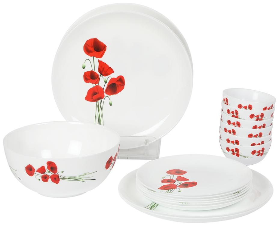 

Luminarc Round White Opalware Dinner set